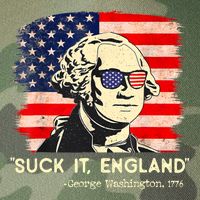Suck It England Funny 4th Of July George Washington 1776 Legacy Tie Dye Trucker Hat
