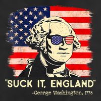 Suck It England Funny 4th Of July George Washington 1776 Cool Comfort Performance Bucket Hat