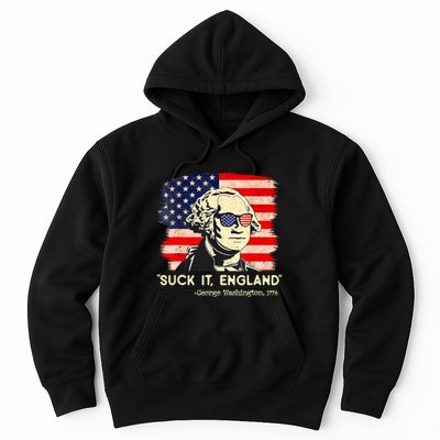Suck It England Funny 4th Of July George Washington 1776 Hoodie