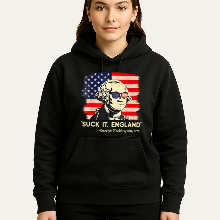 Suck It England Funny 4th Of July George Washington 1776 Hoodie
