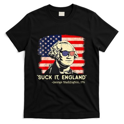 Suck It England Funny 4th Of July George Washington 1776 T-Shirt