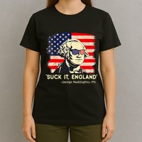 Suck It England Funny 4th Of July George Washington 1776 T-Shirt