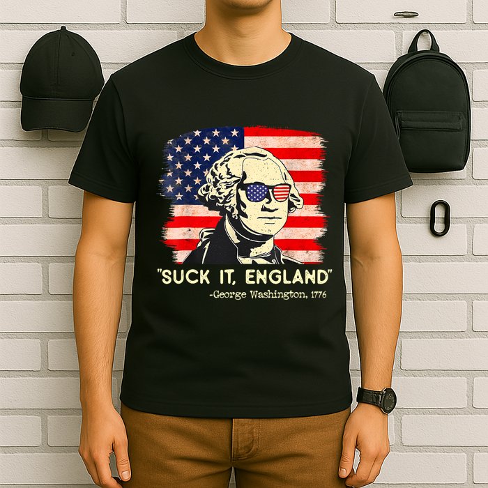 Suck It England Funny 4th Of July George Washington 1776 T-Shirt