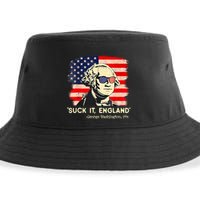 Suck It England Funny 4th Of July George Washington 1776 Sustainable Bucket Hat