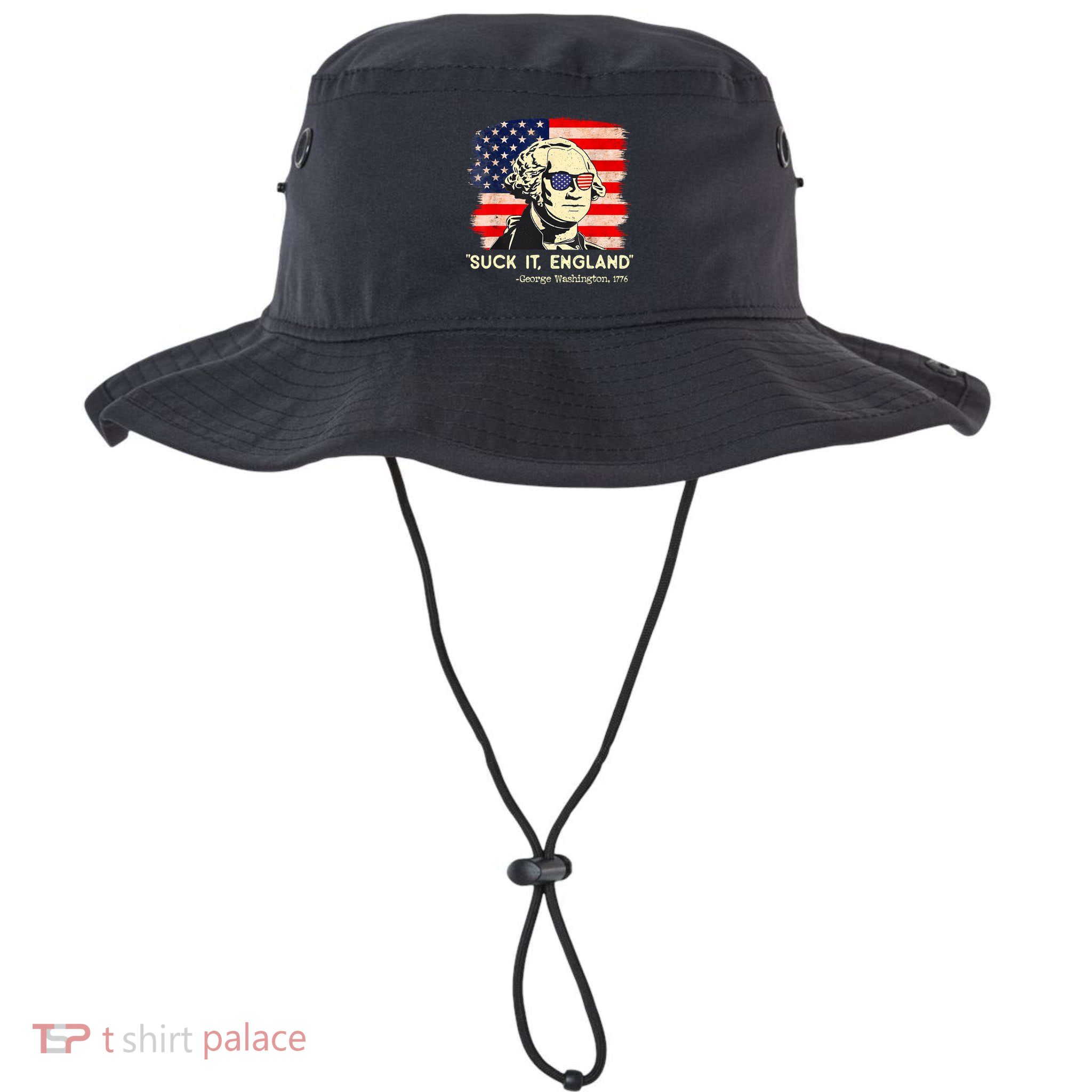 Suck It England Funny 4th Of July George Washington 1776 Bucket Hat