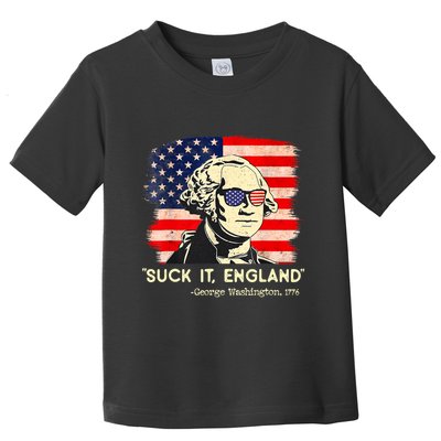 Suck It England Funny 4th Of July George Washington 1776 Toddler T-Shirt