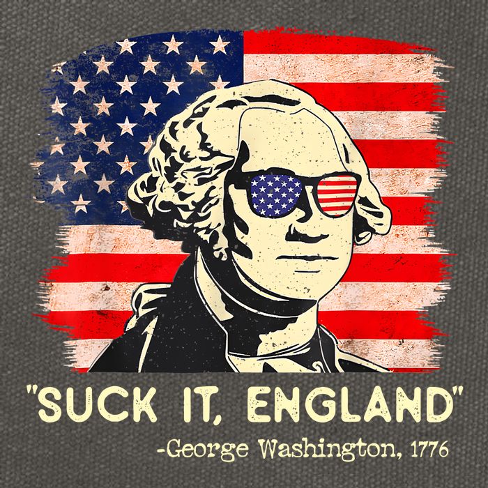 Suck It England Funny 4th Of July George Washington 1776 Cotton Canvas Backpack