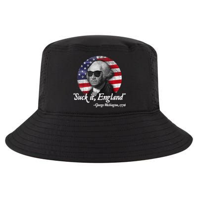 SUCK IT ENGLAND Funny 4th Of July George Washington 1776 Cool Comfort Performance Bucket Hat