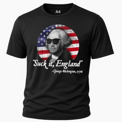 SUCK IT ENGLAND Funny 4th Of July George Washington 1776 Performance Shirt