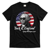 SUCK IT ENGLAND Funny 4th Of July George Washington 1776 T-Shirt