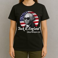 SUCK IT ENGLAND Funny 4th Of July George Washington 1776 T-Shirt