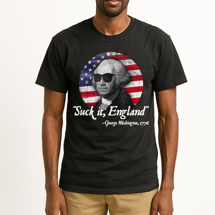 SUCK IT ENGLAND Funny 4th Of July George Washington 1776 Tall T-Shirt