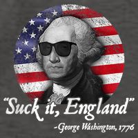 SUCK IT ENGLAND Funny 4th Of July George Washington 1776 Vector Backpack