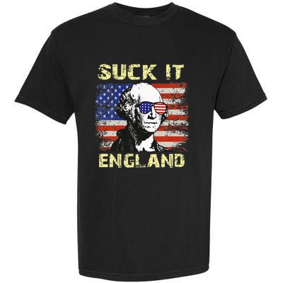 Suck It England Funny George Washington Garment-Dyed Heavyweight T-Shirt