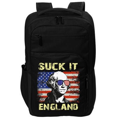 Suck It England Funny George Washington Impact Tech Backpack