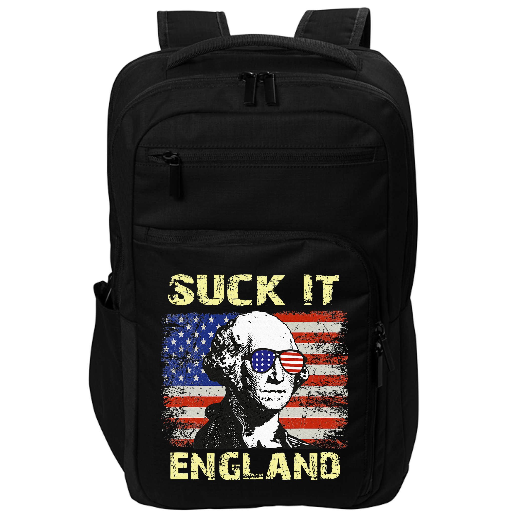 Suck It England Funny George Washington Impact Tech Backpack