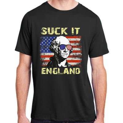 Suck It England Funny George Washington Adult ChromaSoft Performance T-Shirt