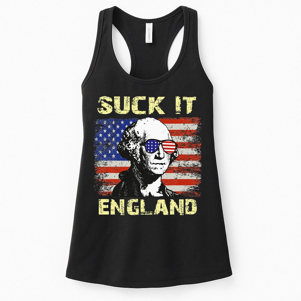 Suck It England Funny George Washington Womens Tank Top