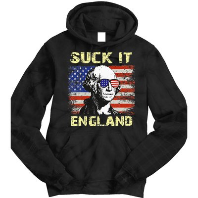 Suck It England Funny George Washington Tie Dye Hoodie