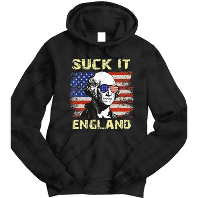 Suck It England Funny George Washington Tie Dye Hoodie