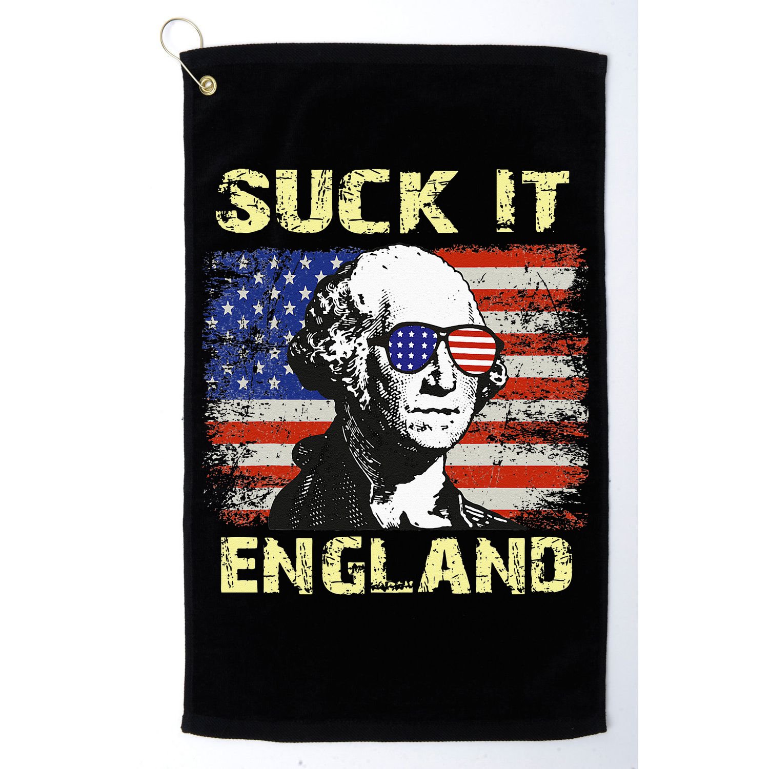 Suck It England Funny George Washington Golf Towel