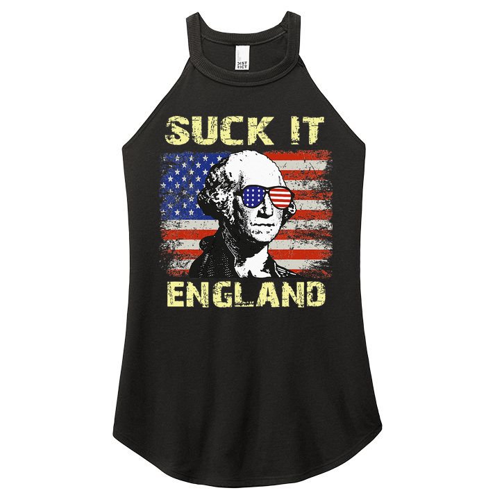 Suck It England Funny George Washington Women's Perfect Tri Rocker Tank
