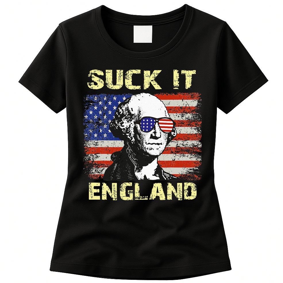 Suck It England Funny George Washington Womens T-Shirt