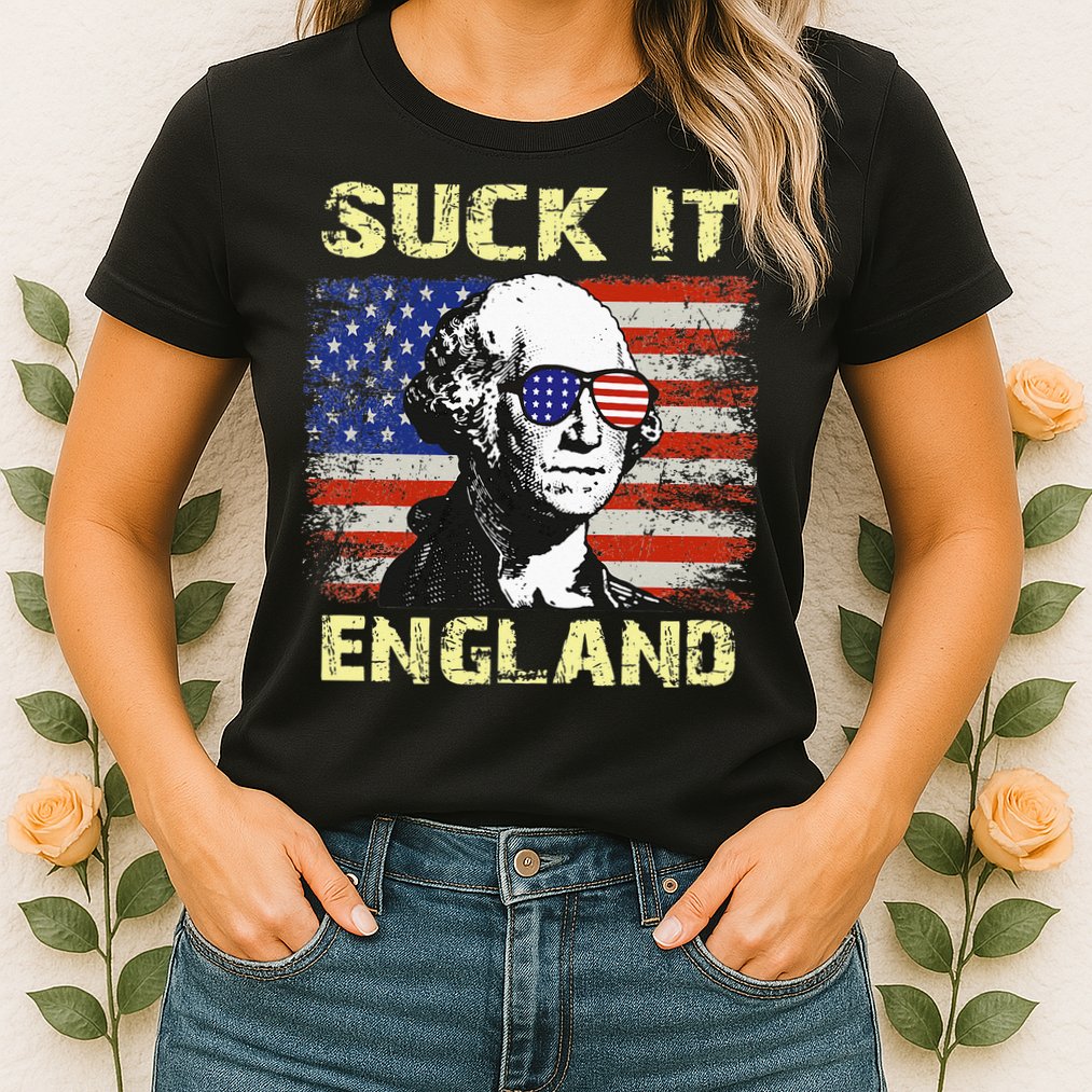 Suck It England Funny George Washington Womens T-Shirt
