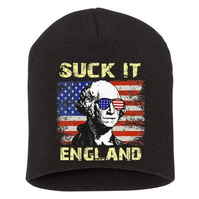 Suck It England Funny George Washington Short Acrylic Beanie
