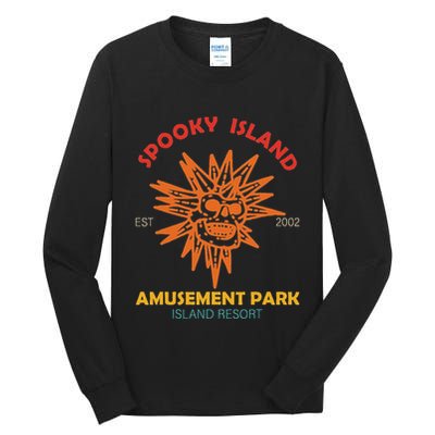 Spooky Island Est 2002 Amusement Park Island Resort Tall Long Sleeve T-Shirt