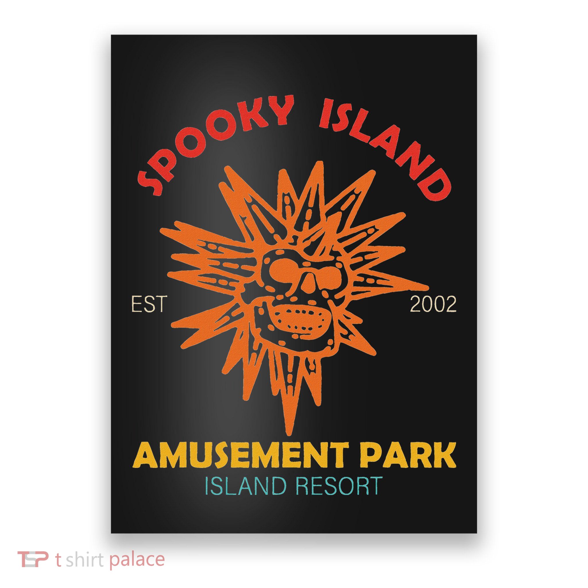 Spooky Island Est 2002 Amusement Park Island Resort Poster