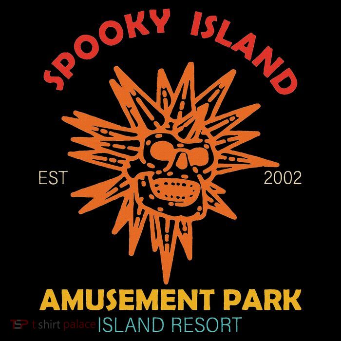 Spooky Island Est 2002 Amusement Park Island Resort Poster