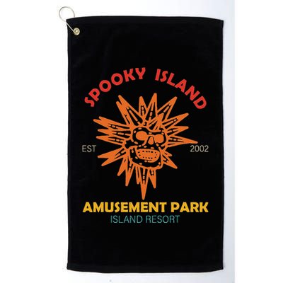 Spooky Island Est 2002 Amusement Park Island Resort Golf Towel