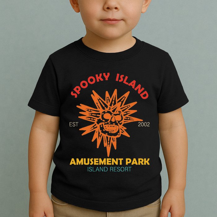 Spooky Island Est 2002 Amusement Park Island Resort Toddler T-Shirt