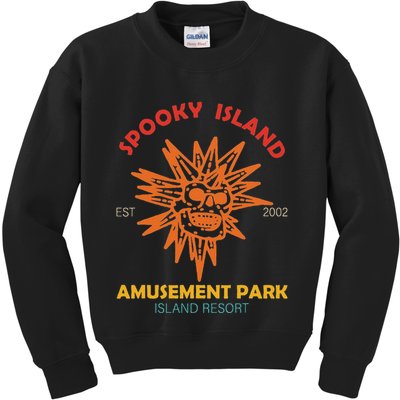 Spooky Island Est 2002 Amusement Park Island Resort Kids Sweatshirt