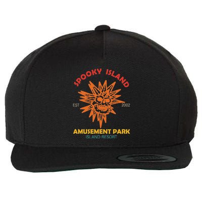 Spooky Island Est 2002 Amusement Park Island Resort Wool Snapback Cap