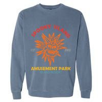 Spooky Island Est 2002 Amusement Park Island Resort Garment-Dyed Sweatshirt