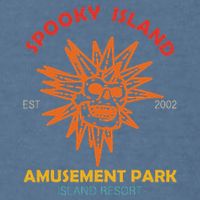 Spooky Island Est 2002 Amusement Park Island Resort Garment-Dyed Sweatshirt