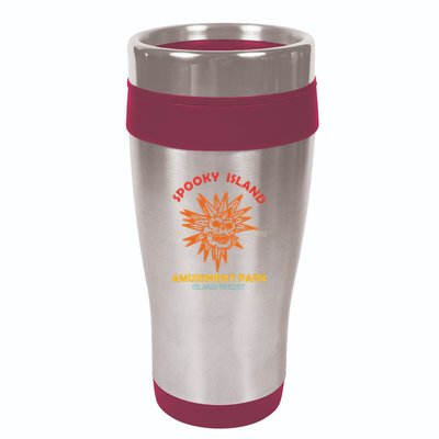 Spooky Island Est 2002 Amusement Park Island Resort 16oz Travel Tumbler
