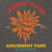 Spooky Island Est 2002 Amusement Park Island Resort Cotton Canvas Backpack