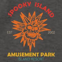Spooky Island Est 2002 Amusement Park Island Resort Vector Backpack