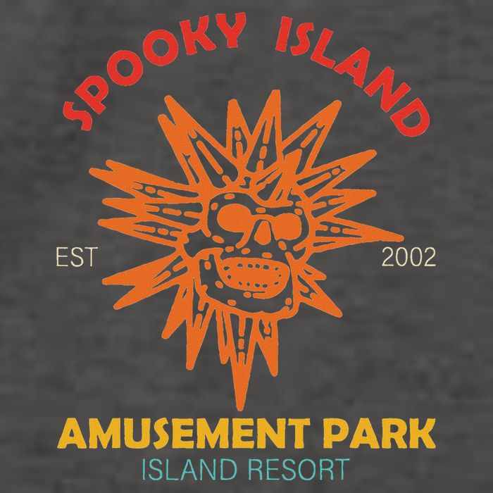 Spooky Island Est 2002 Amusement Park Island Resort Vector Backpack