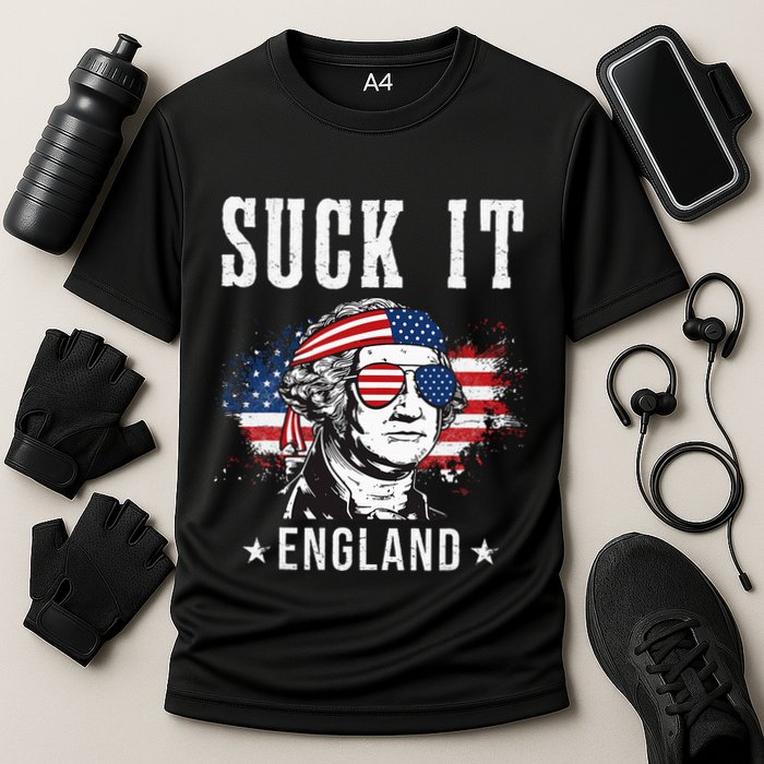 Suck It England Funny George Washington Funny Cooling Performance Crew T-Shirt