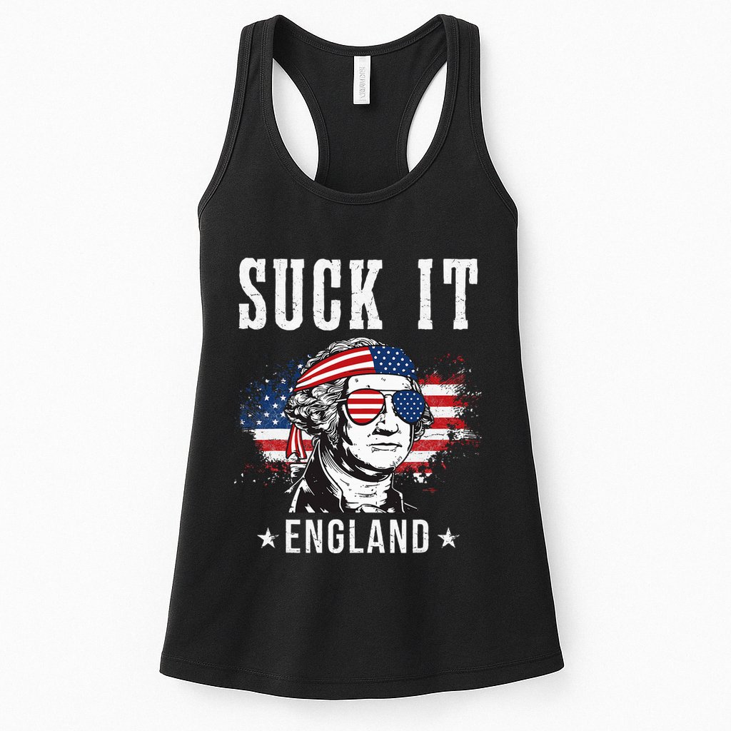 Suck It England Funny George Washington Funny Womens Tank Top