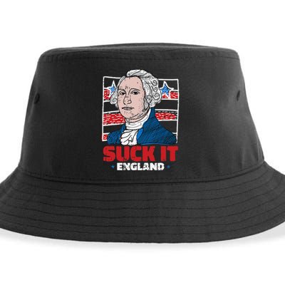 Suck It England 4th Of July Funny President Veteran Sustainable Bucket Hat