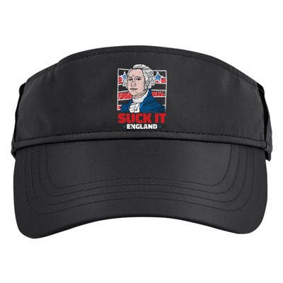 Suck It England 4th Of July Funny President Veteran Adult Drive Performance Visor