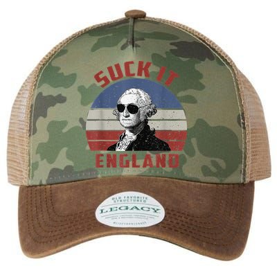 Suck It England Funny 4th of July Legacy Tie Dye Trucker Hat