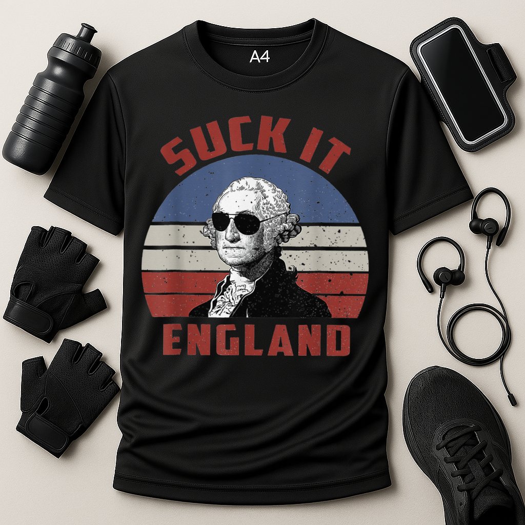 Suck It England Funny 4th of July Performance Shirt