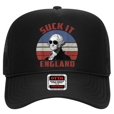 Suck It England Funny 4th of July Trucker Hat