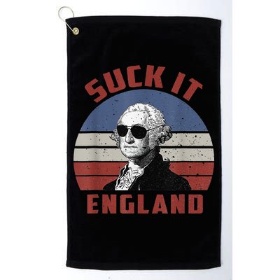 Suck It England Funny 4th of July Golf Towel